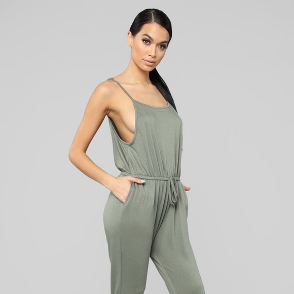 Pants - Jumpsuit in Olive NWT